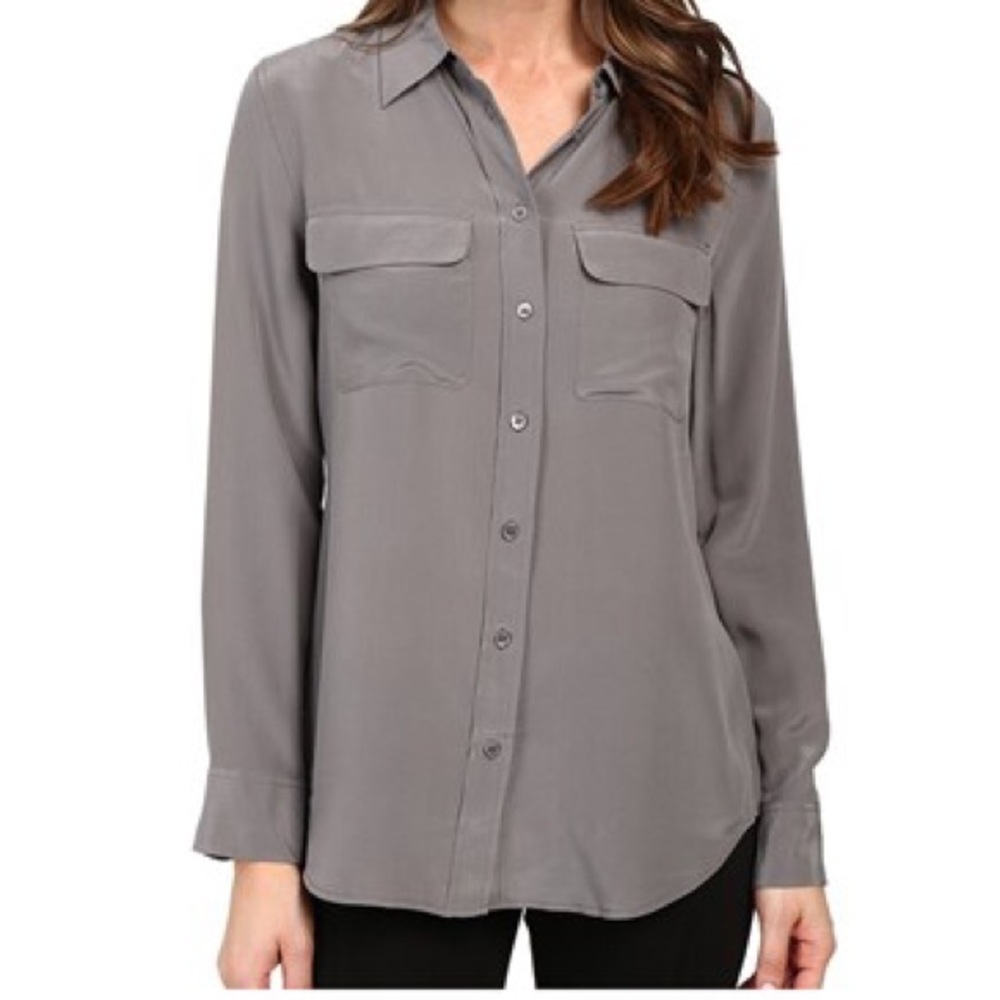 Equipment signature slim blouse