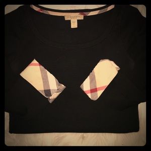 Burberry Brit classic check cuff 3/4 sleeve XS