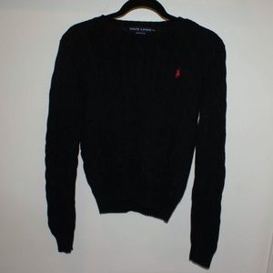 Ralph Lauren petite black sweater ‼️SOLD‼️