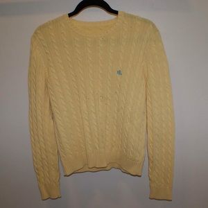 Yellow Ralph Lauren knit sweater ‼️SOLD‼️