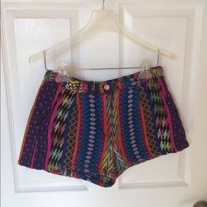 Aztec tribal native shorts