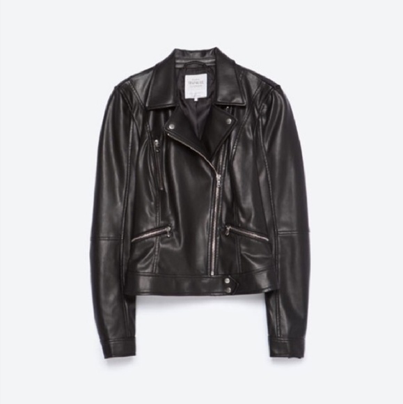 Zara Jackets & Blazers - Zara Leather Style Biker Jacket