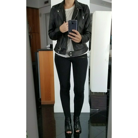 Zara Leather Style Biker Jacket - Picture 2 of 7