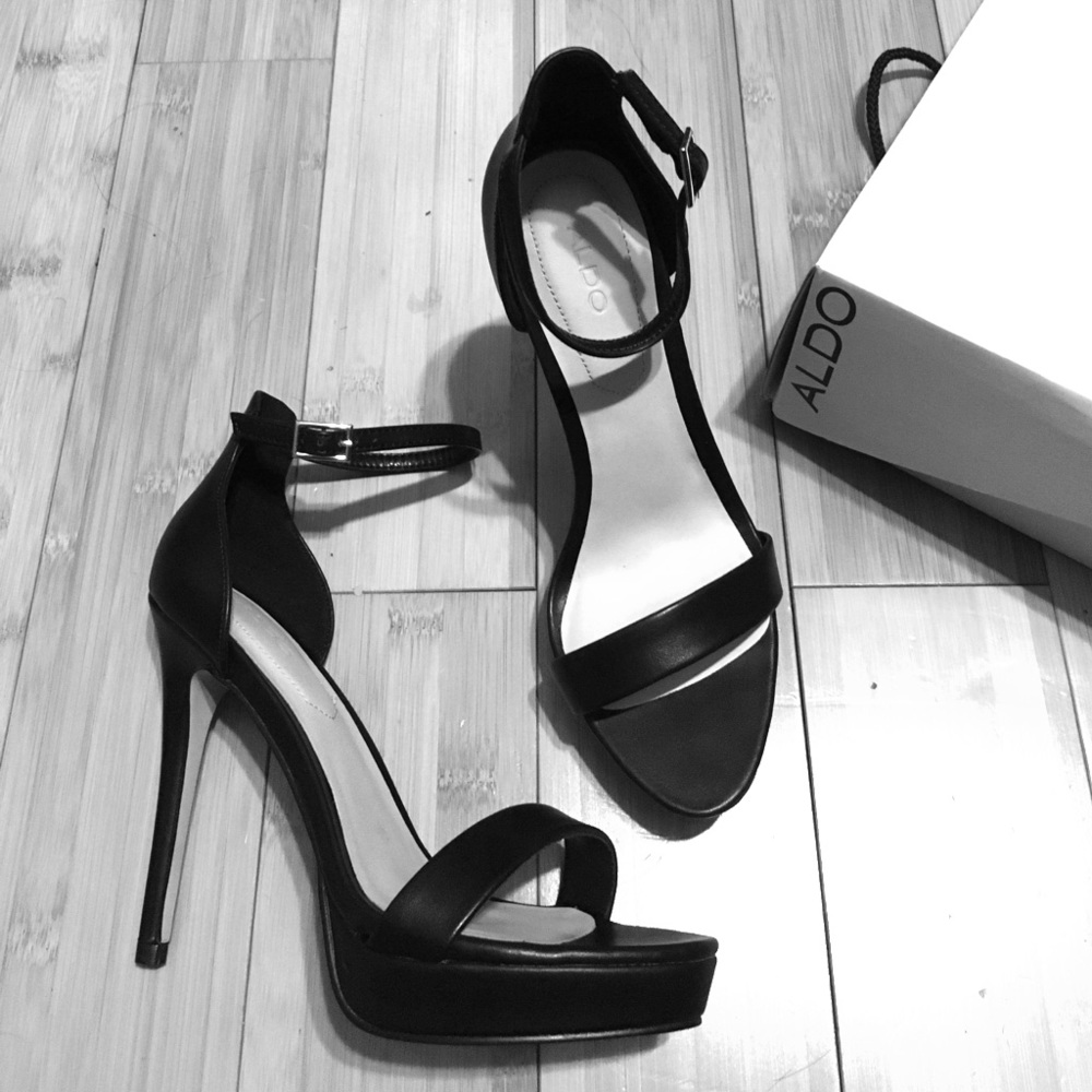 Black aldo heels