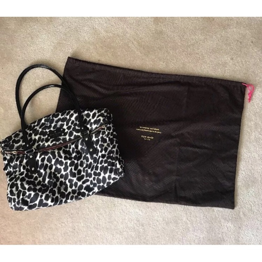 Kate Spade Black and White "Leslie" Handbag