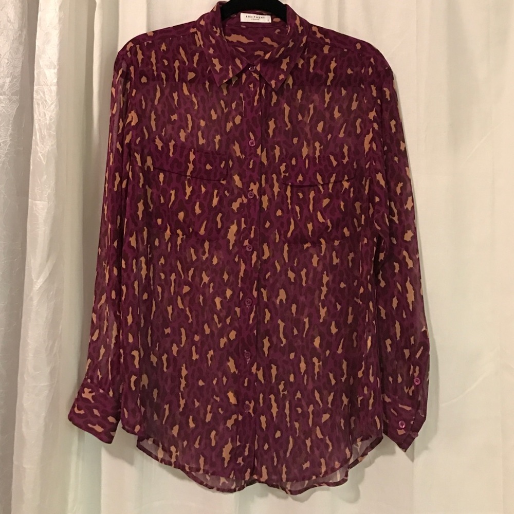 Equipment signature slim blouse