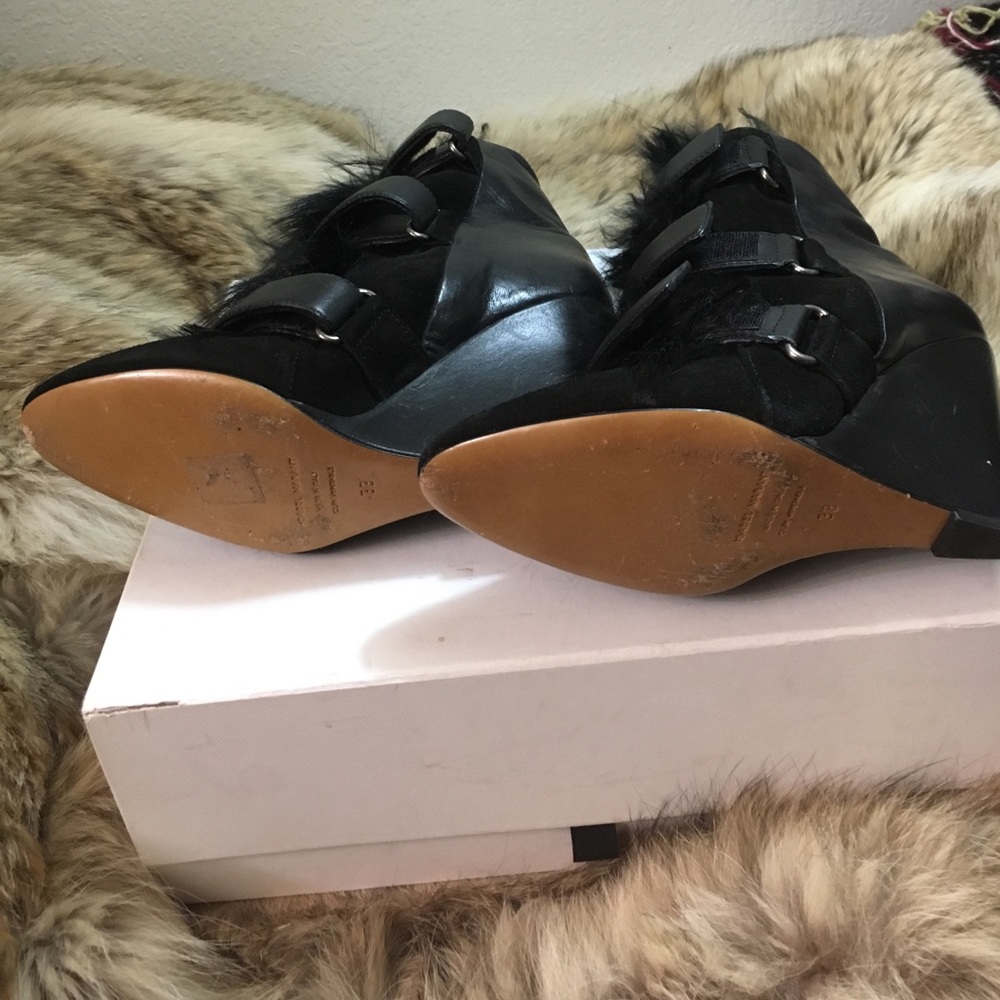 Isabel Marant "Scarlet" Pony Fur and Leather Boots - Picture 3 of 4