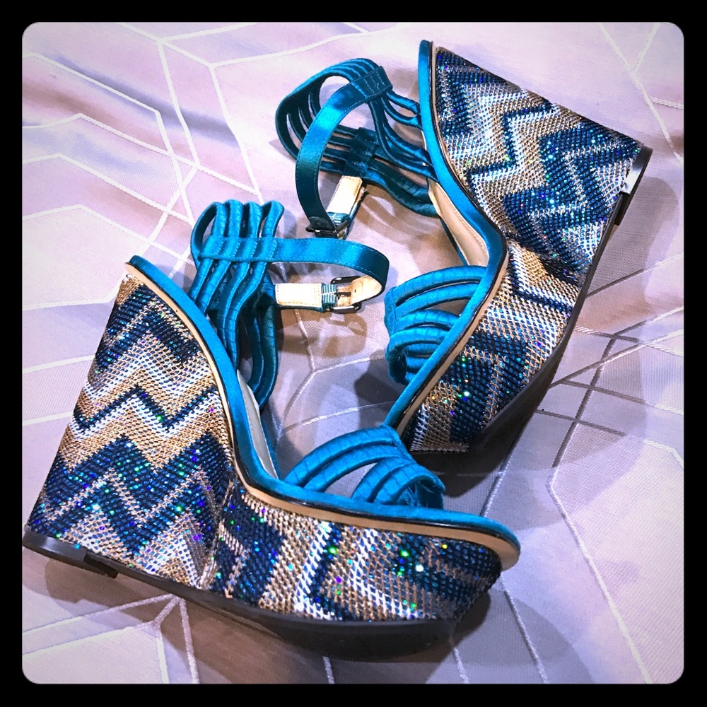 Enzo Angiolini Eadambra Wedge In Turquoise