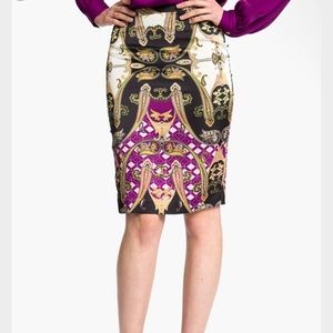 Vince Camuto silk midi skirt size 4