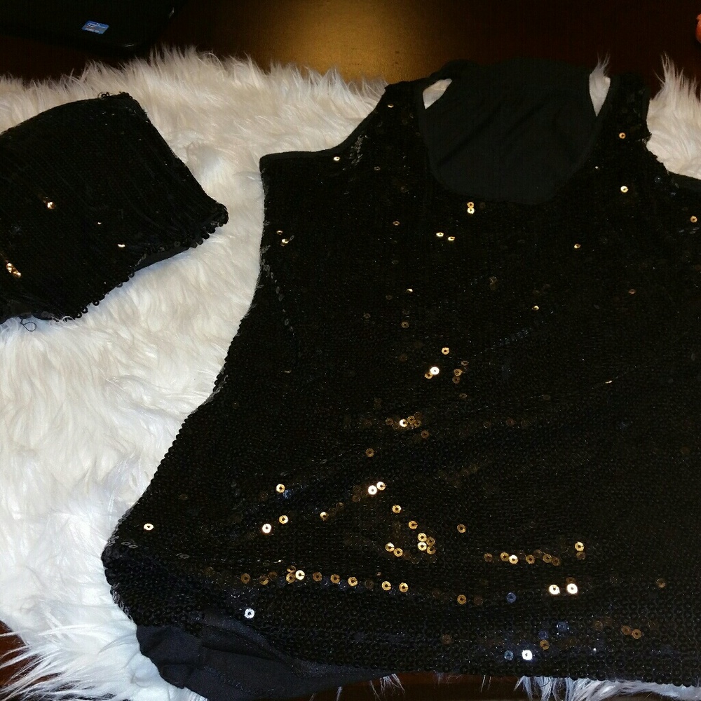 2 for 1 DEAL sequins bralet and top