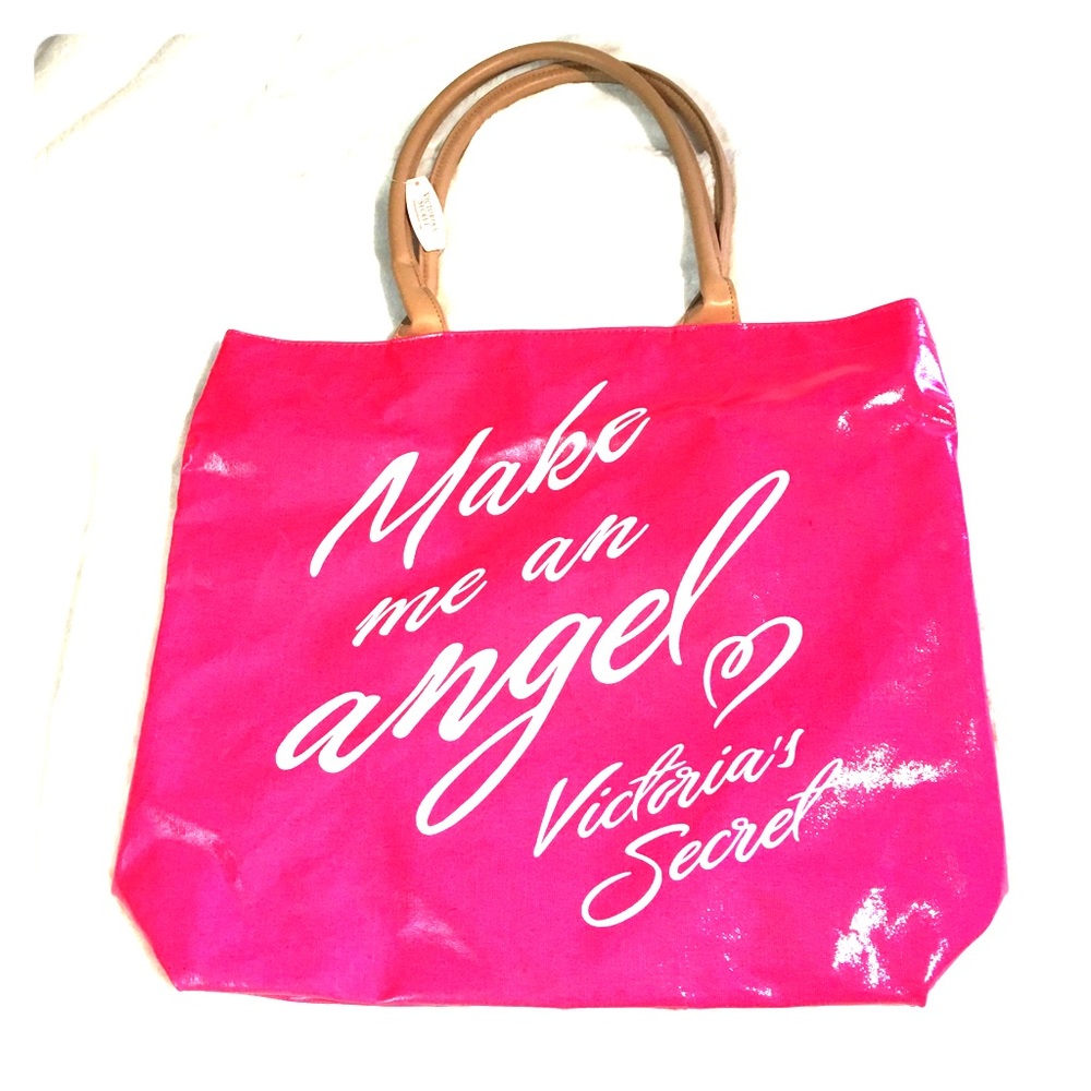 Victoria's Secret Make Me An Angel Pink Tote Bag