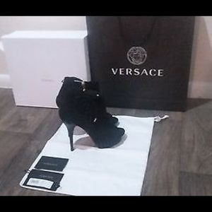 Authentic Versace Peep Toe Booties