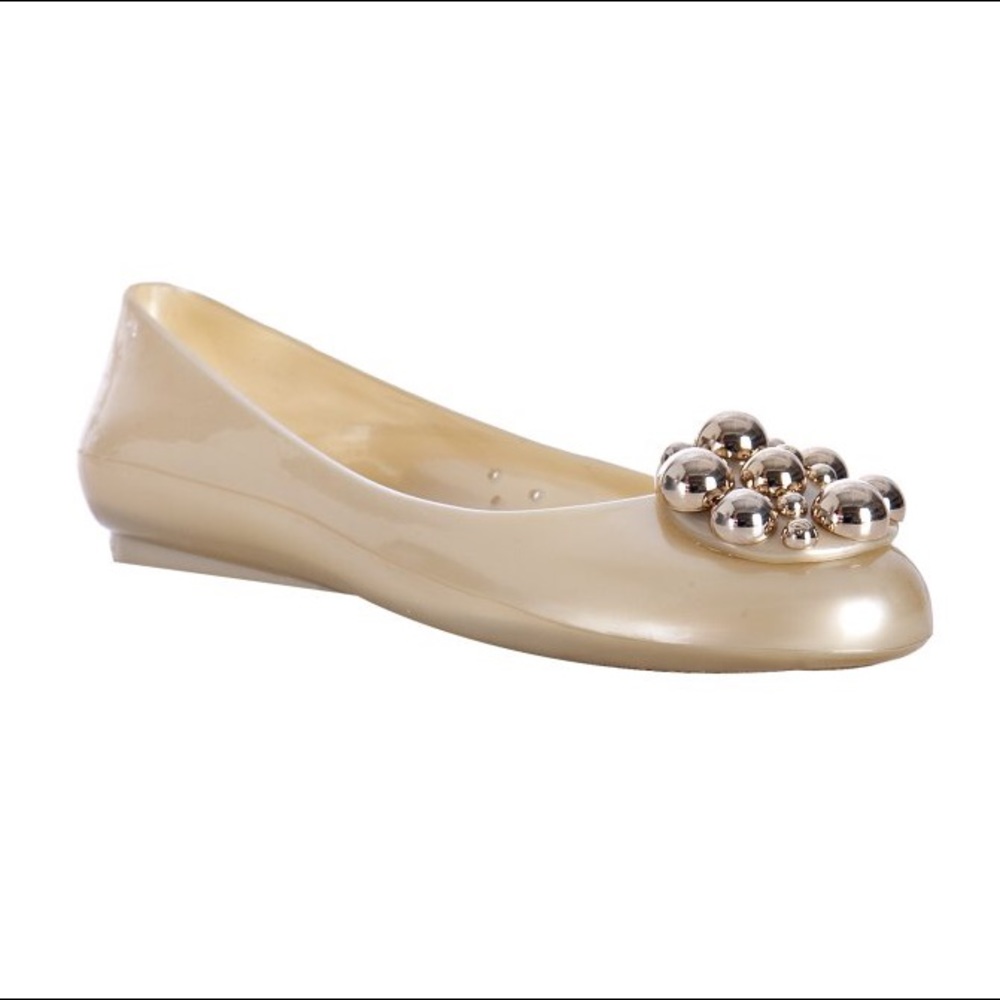 Stuart Weitzman Pellets Gold Jelly