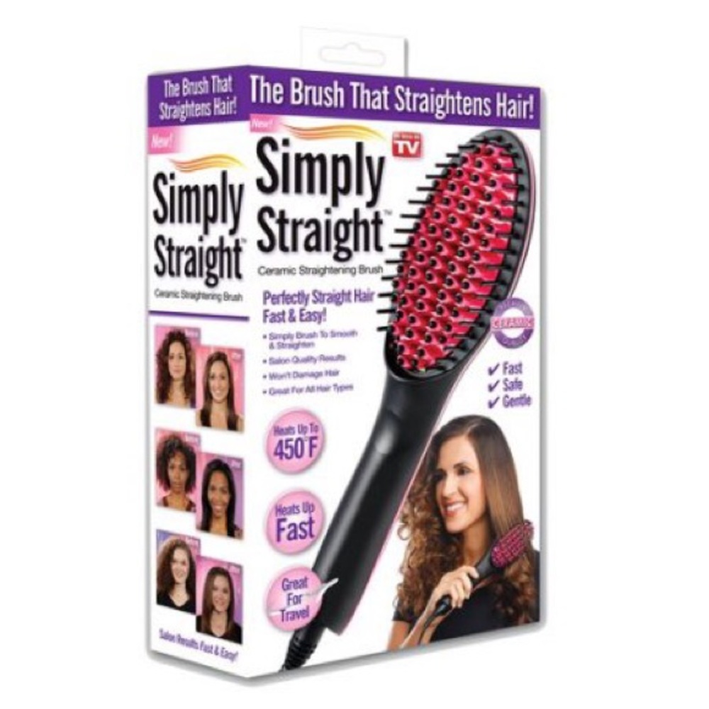 Brand new hair brush straightener. only used once