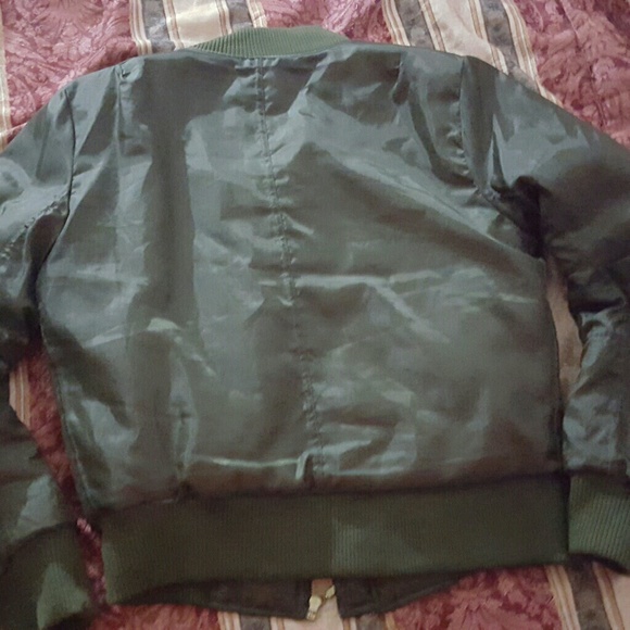 Camo green bomber jacket - Picture 4 of 4