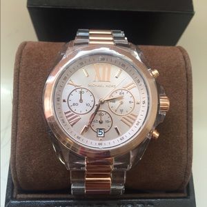 Michael Kors Watch (rose gold + clear)