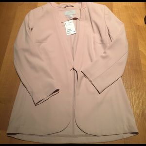H&M blush pink blazer NWT
