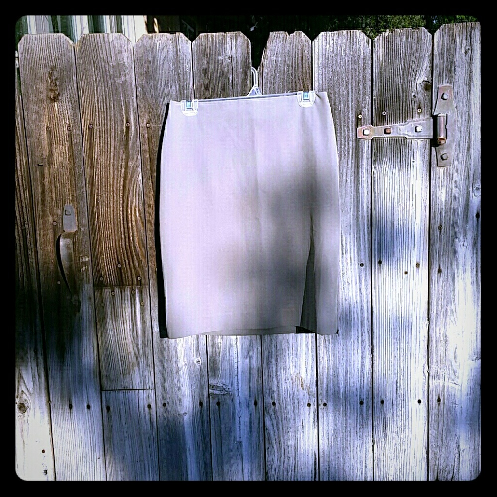 Gray Pencil Skirt