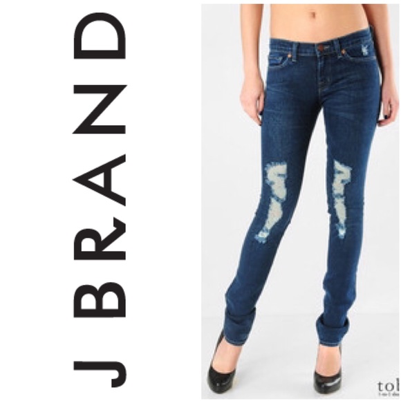 J Brand Denim - • { J Brand } • Birdie Slash Low Rise Pencil Leg