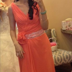 Coral Bridesmaid Dress
