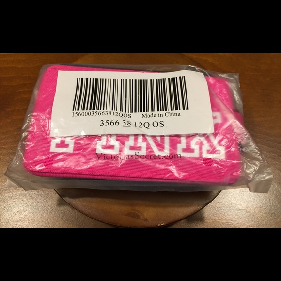 PINK Victoria's Secret Handbags - Victoria's Secret Lanyard ID Holder/Zipper Wallet