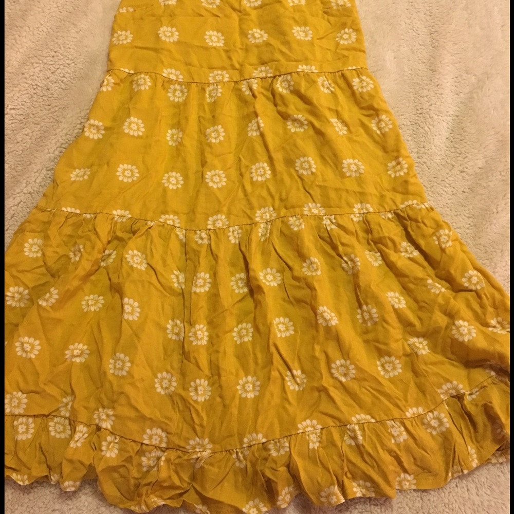 Yellow floral dress