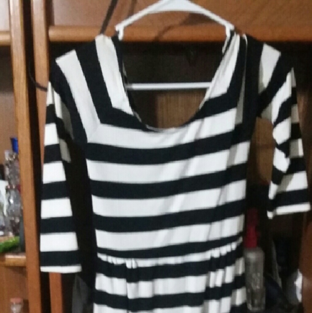 Striped mini dress