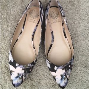 Vince Camuto floral flats. Size 8. Price firm.