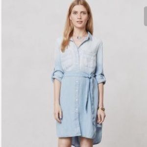 Anthropologie cloth and stone chambray dress