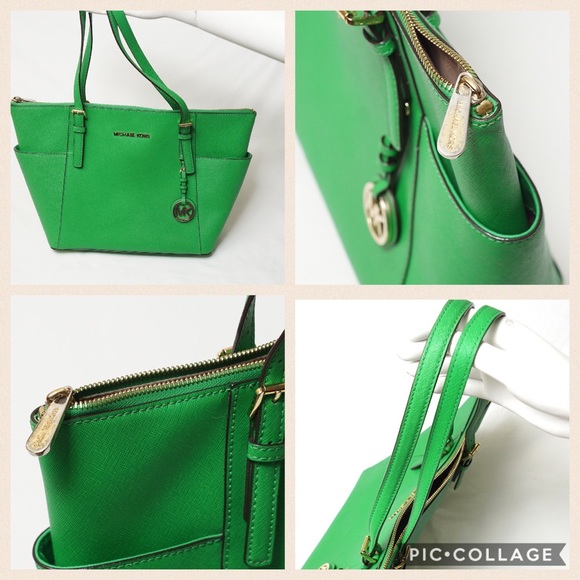 Michael Kors Jet Set Zipper CARRYALL Purse HandBag - Picture 4 of 4