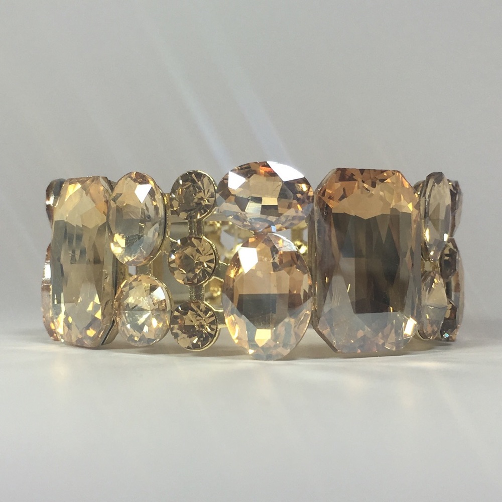 🏆Stonington Bracelet - Gold Tone w/ Gold Crystals