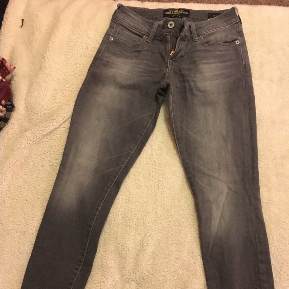 Grey jeggings