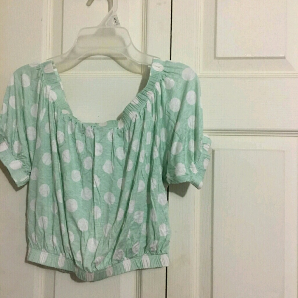 Off the shoulder crop top