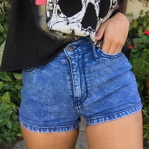Acid wash high waisted hollister shorts