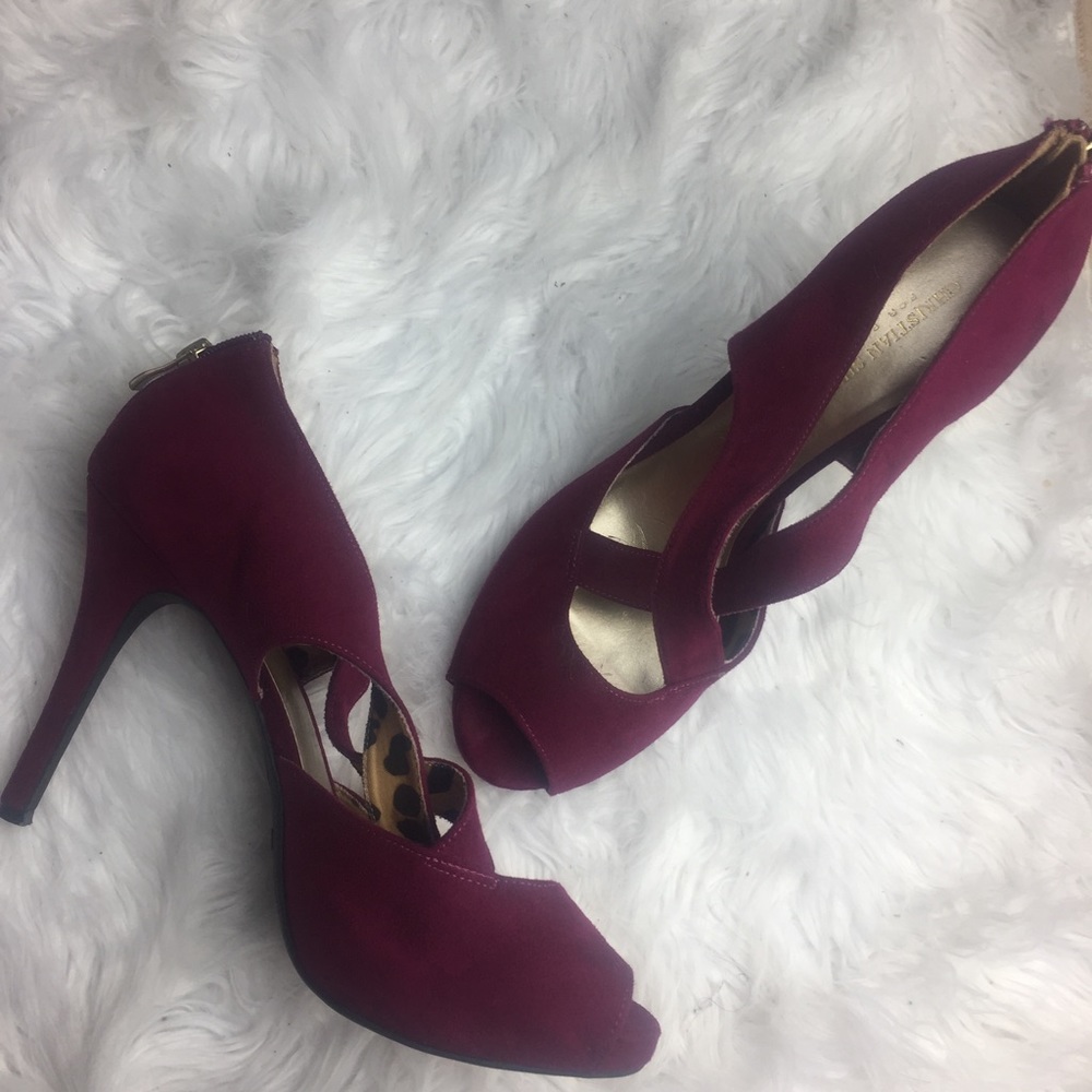 Plum Christian Soriano Heels
