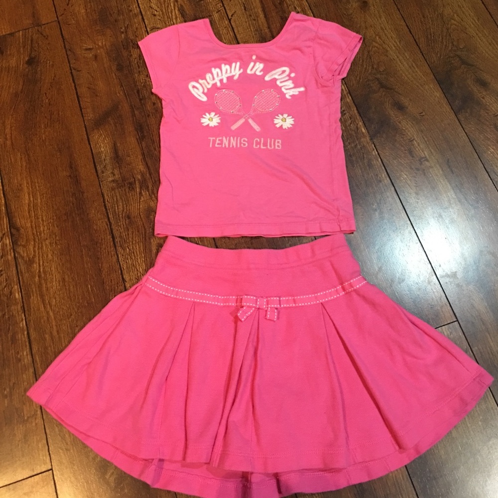 Gymboree girls top and skirt set