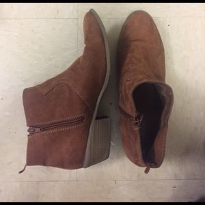 Brown booties