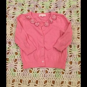 Nicholas Bear pink cardigan