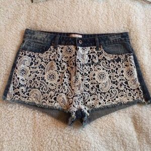 Shorts with Lace