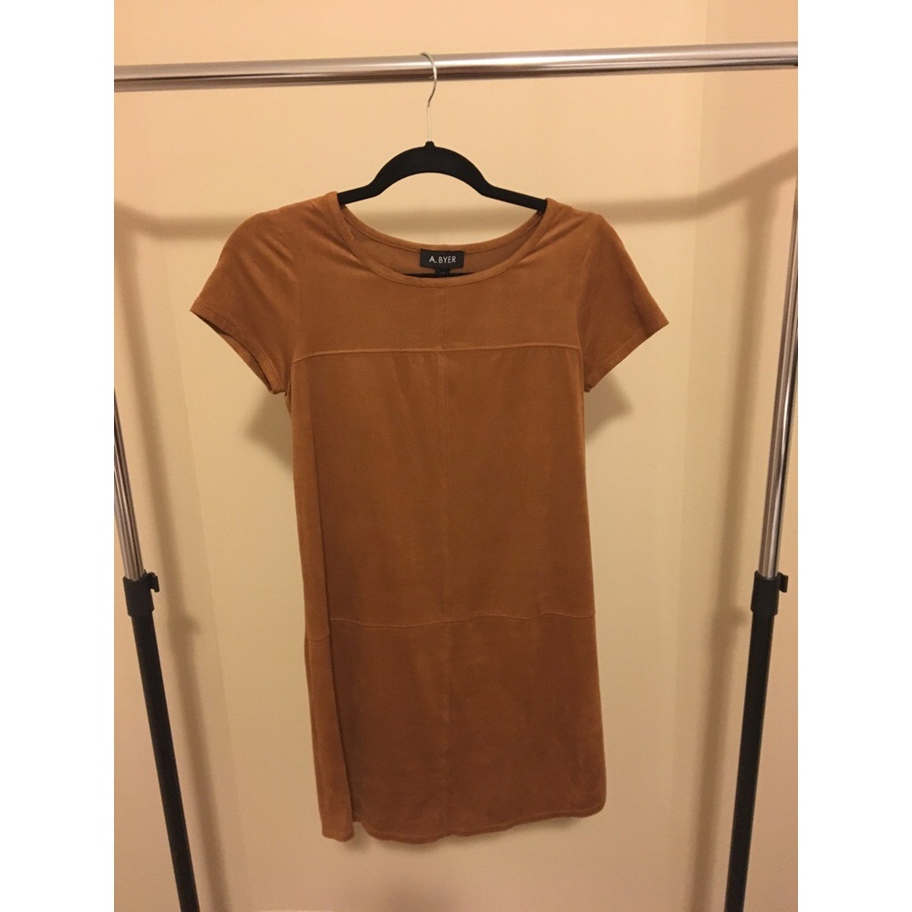 Faux Suede Dress