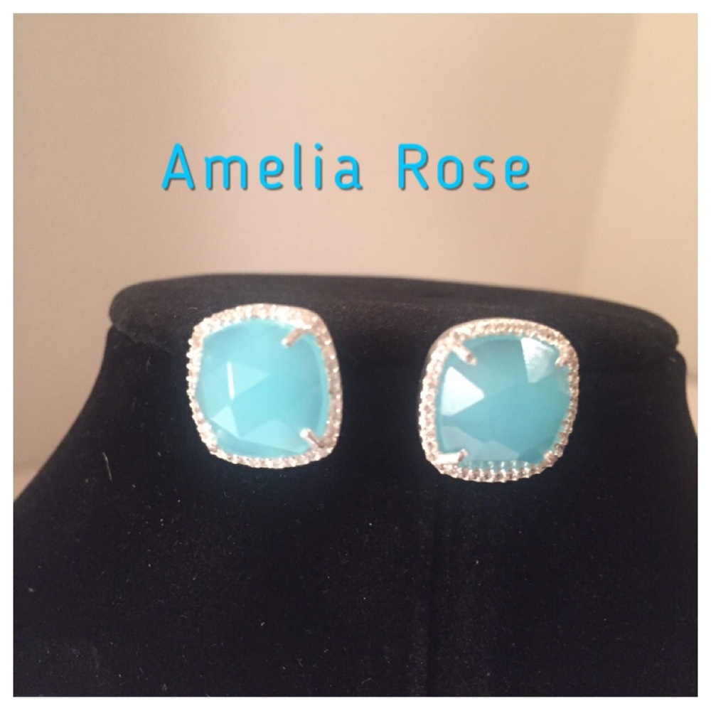 NWOT Amelia Rose Paris Collection.. Blue Stone