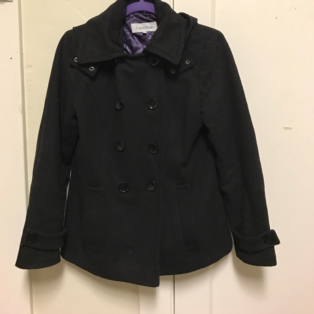 Black pea coat