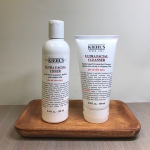 Kiehl's ultra facial cleanser & toner set