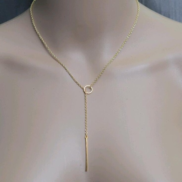 ❤️Circle Bar Necklace - Picture 3 of 3
