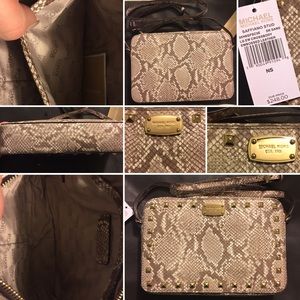 🚫SOLD🚫 MK Crossbody Studded Python 💕💕