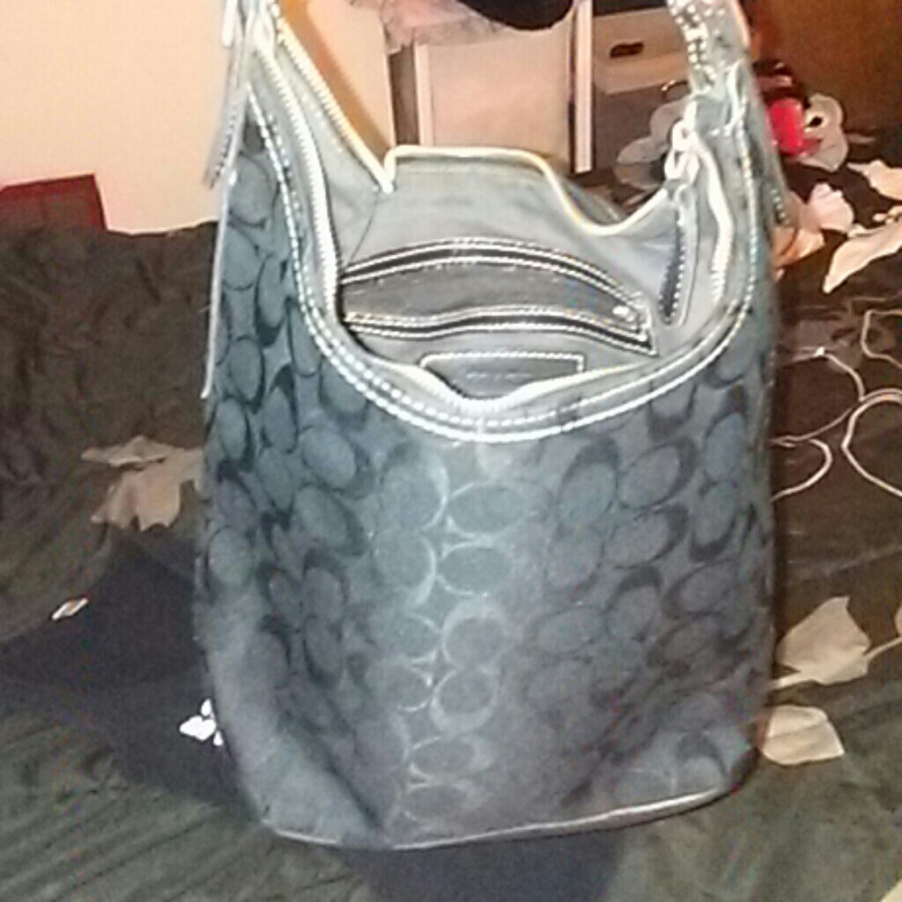 More black coach bag pics authentic