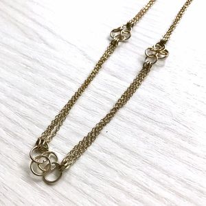 ✨HP!✨ Anthropologie Elongated Gold Chain Necklace