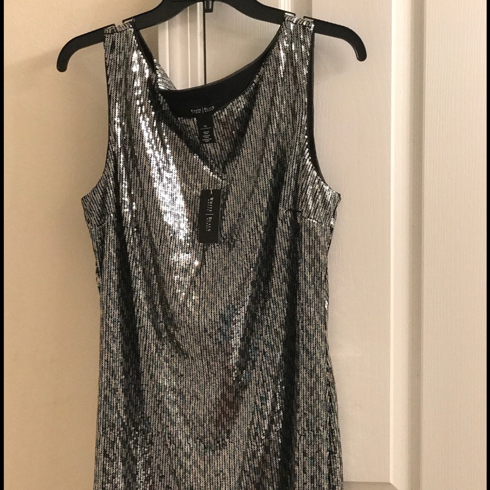 Cocktail dress silver & black