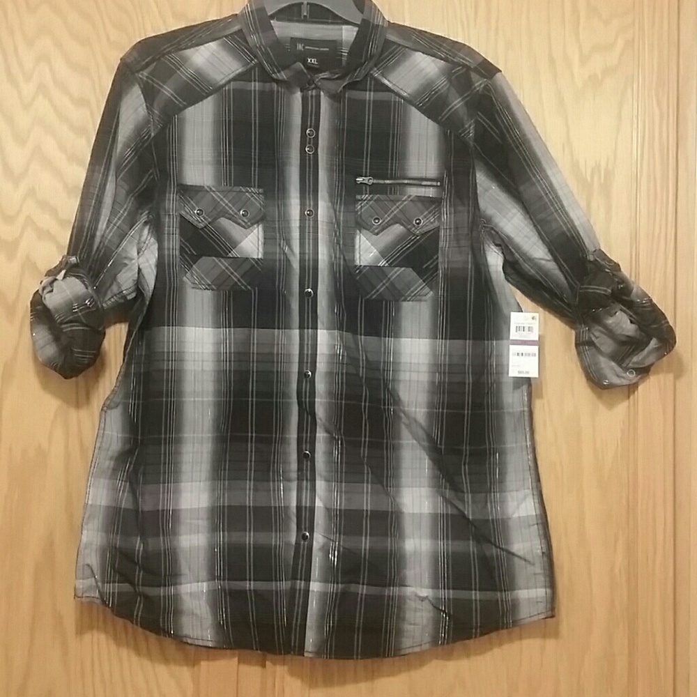 NWT I.NC. Men's 3/4 Sleeve shirt
