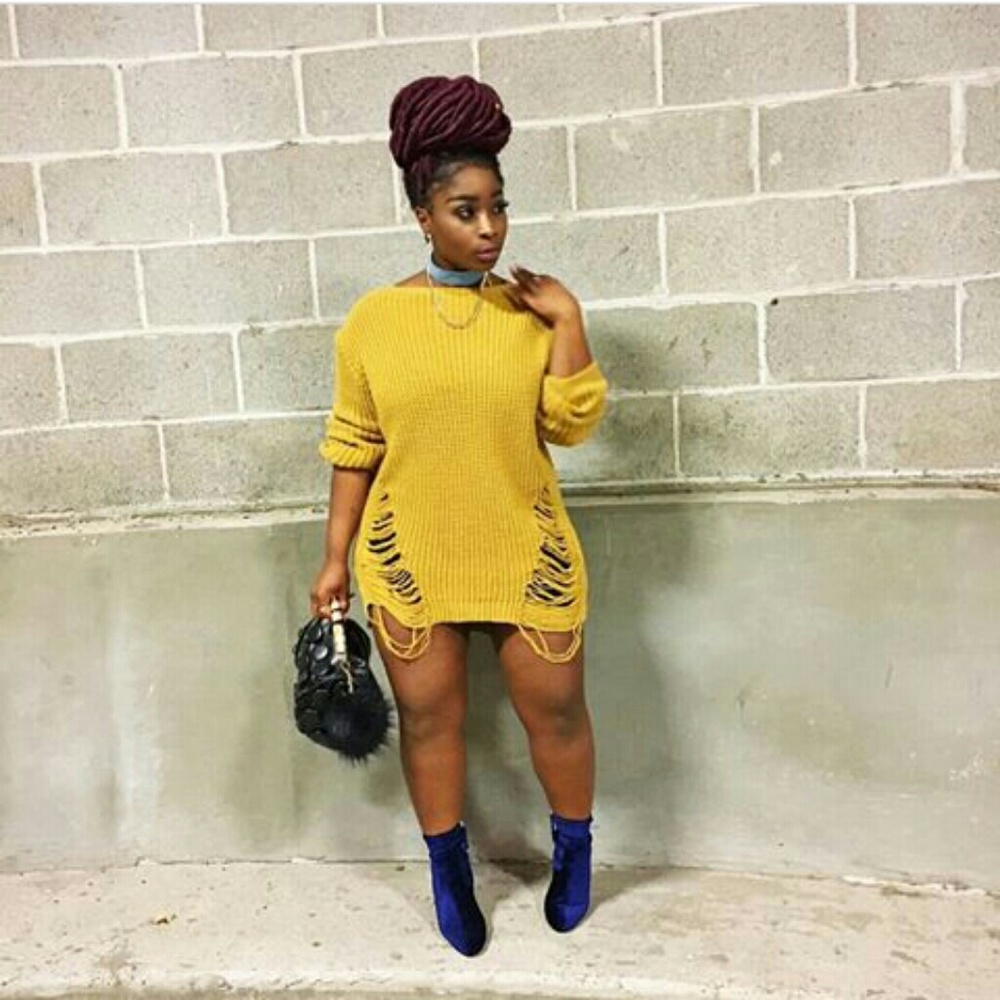 #SOLD!!!! #SOLD!!!! Distressed Sweater